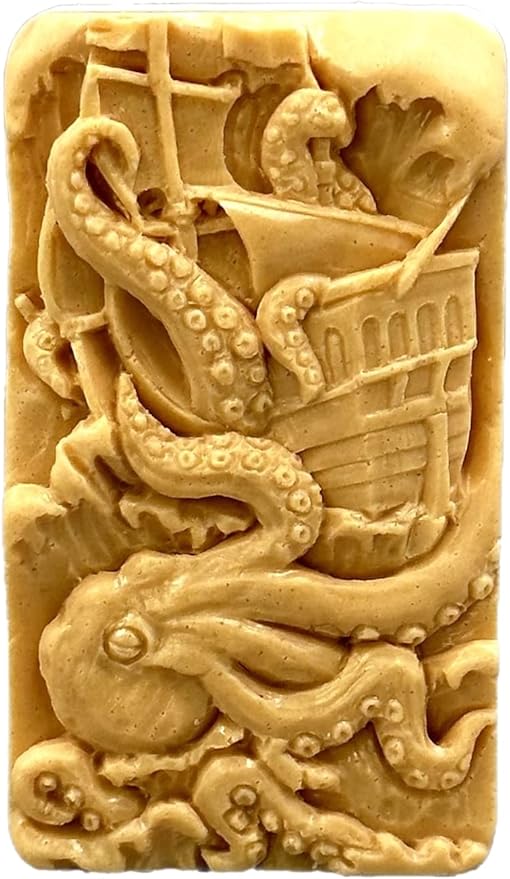 Kraken Silicone Mold for SOAP Making Resin Candle Wax Plaster Cake Chocolate Octopus