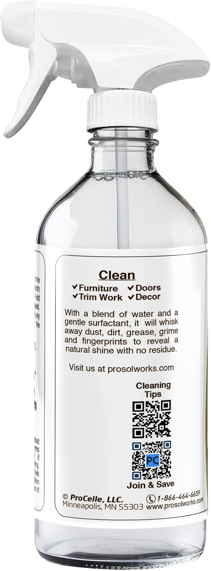 Daily Dusting Spray Surface Cleaner 16 oz - Wood Cleaner Cleaning Spray for Tables, Banisters, Old Wooden Cabinet, Doors, Decors & Antique Restorer Revealing Natural Shine