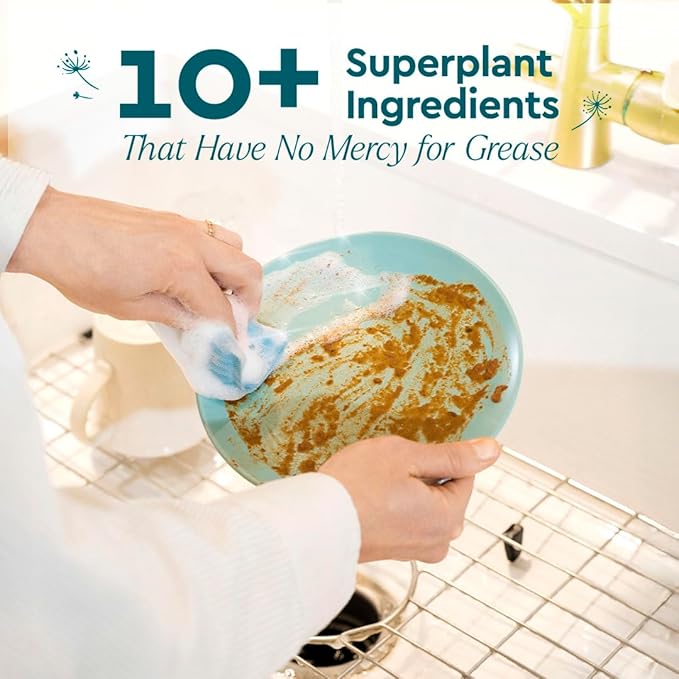 Puracy Natural Dish Soap - Skin-Softening Plant-Based Dishwashing Soap, Non-Toxic Dish Soap, Organic Liquid Dishwashing Detergent Soap (Fresh Citrus, 16 fl oz)