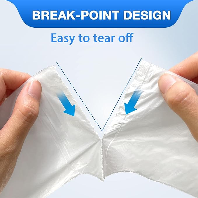 Charmount 1.2 Gallon Small Trash Bags, 200 Count Garbage Bags Bathroom Trash Can Liners,fit 4.5-5 Liter Clear … …