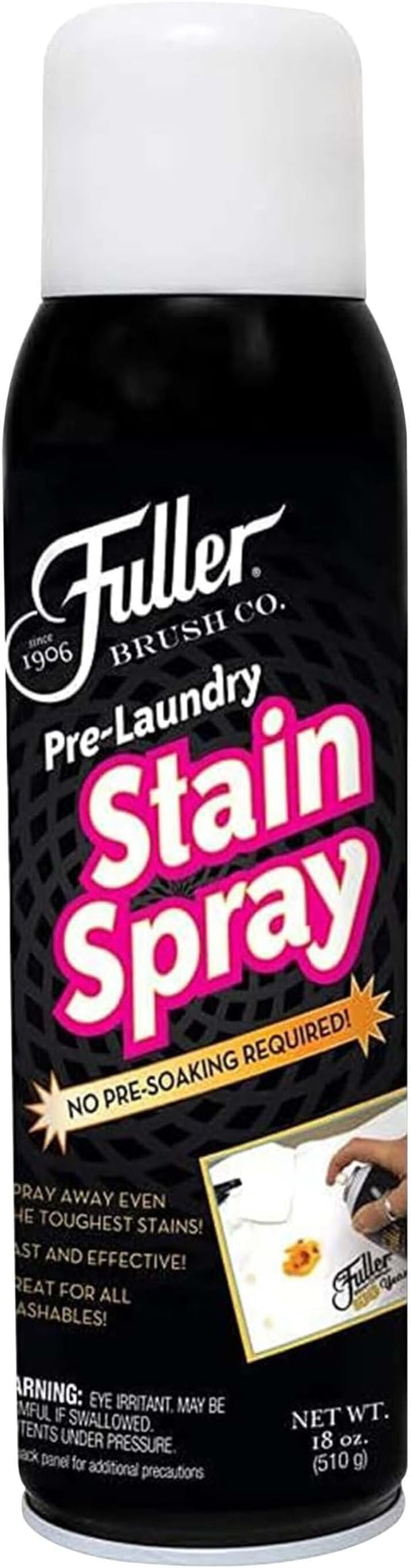 Fuller Brush Pre-Laundry Stain Remover Spray 18 fl oz – Fast-Acting Stain Fighter for Clothes – Removes Grease, Ink, Food & More – No Soak, Safe on Colors & Whites (Pack of 1)