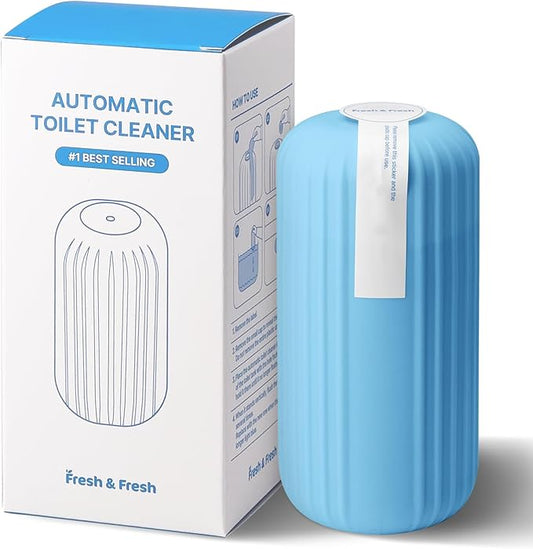 Fresh & Fresh Automatic Toilet Bowl Cleaners (Sky Blue) - 6 Bottles(UPTO 2500 FLUSHES/Bottle), Commercial and Residential Toilet Cleaner 3-4 MONTH Lasting Toilet Bowl Cleaner Bottle