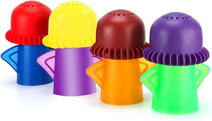 4 Pack Angry Mom Microwave Cleaner Microwave Oven Steam Cleaner Doll Use Water and Vinegar High Temperature Cleaning Kitchen Cleaning Tool for Home and Office