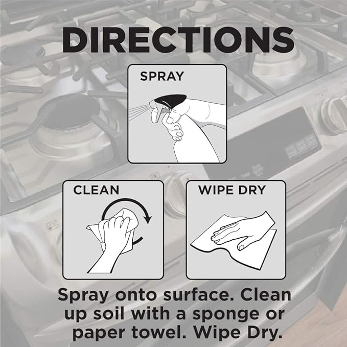 Weiman Gas Range Cleaner and Degreaser, Single, Lemon, 1 Count