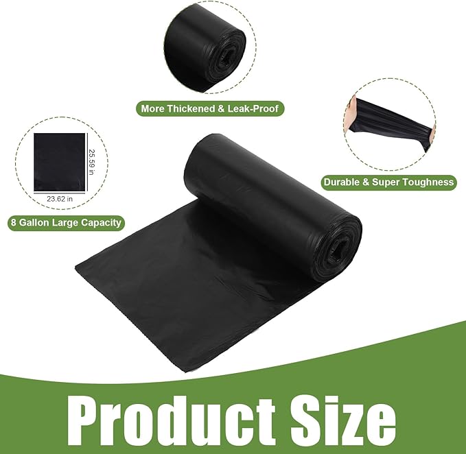 8 Gallon Portable Trash Bags, 60 Count Portable Toilet Bags, Outdoor Toilets Wag Bag Camping Compost Toilet Seat Bags Human Waste Kit for Adults Outdoor Travel Boating Camping Car Essentials