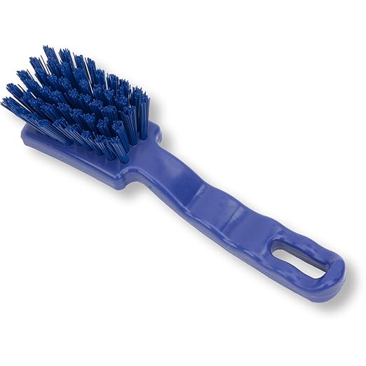SPARTA 41395EC14 Plastic Scrub Brush, Detail Brush, Kitchen Brush With Hanging Hole For Cleaning, 7 Inches, Blue, (Pack of 6)