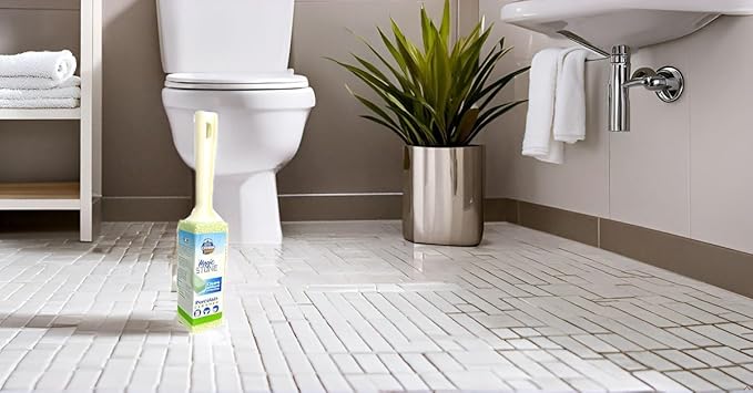 COMPAC HOME Magic-Stone Porcelain Cleaner with Handle, Made from Recycled Glass, Scouring Stick Toilet Cleaner, Removes Stubborn Lime Stains from Porcelain or Bathroom Fixtures, Pack of 3