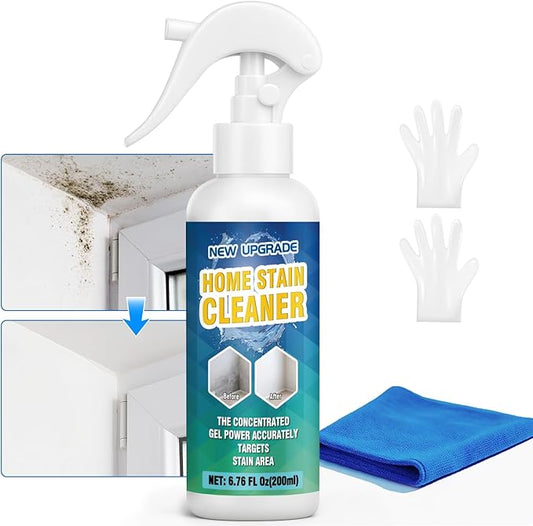 Mold Stain Cleaner Spray, All-Purpose Stain Cleaner for Bathroom, Kitchen, Decks, Patios, Outdoors, Household Stain Remover Spray Best for Tile, Wall, Grout, Fences, Furniture, Sink, Brick