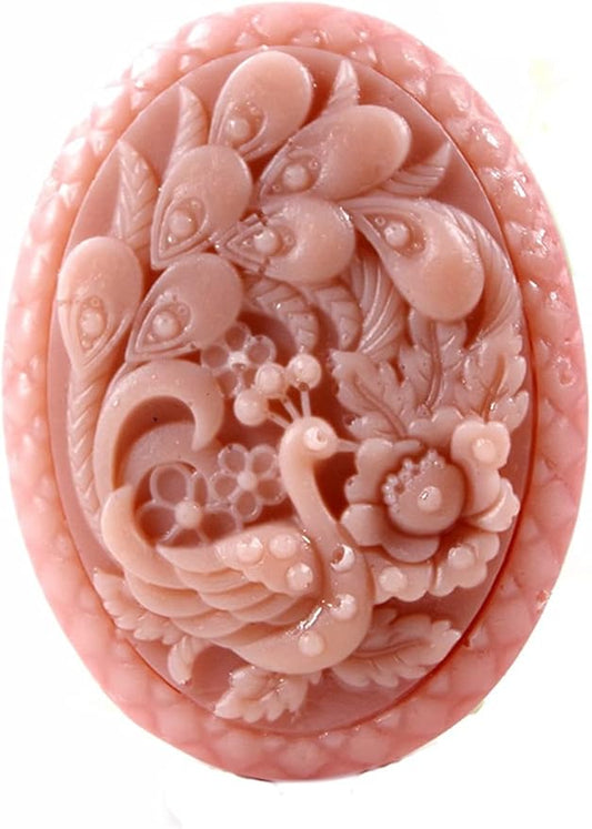 Peacock Pattern Silicone Soap Mold,Candle Mold DIY Cake Fondant Decoration Tool Resin Mold for Handmade Soap Wax Gypsum Crafts