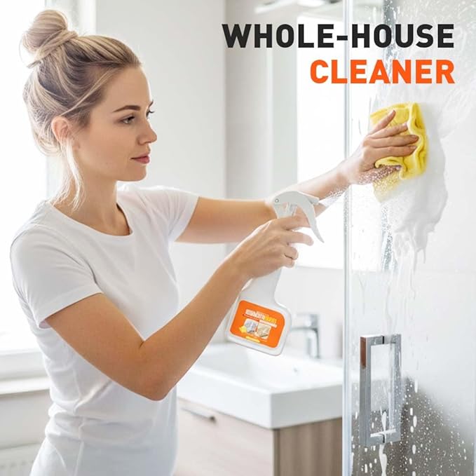 Multi-Functional Foam Cleaner, 2025 New Kitchen Cleaner, Powerful Kitchen Degreaser Spray, Multipurpose Dust Grease Remover for Pots, Pans, Countertops Appliances (1)