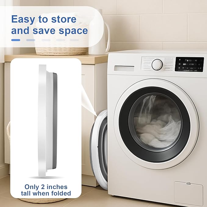 1Pack Collapsible Bucket 2.6Gal (10L) - Folding Bucket for Camping, Car Wash, Gardening, Cleaning & Outdoor | Portable Space-Saving Design with Handle, Easy to Carry & Store