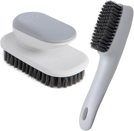 Cleaning Brush Household Small Laundry Brush for Soft Bristle Scrub Clothes Shoe Underwear Fabric Hand Cleaning Brush (Gray)