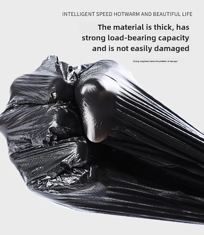 DJDBaihuo 70-gallon trash bags, 47.24" x 55.12", 60-pack, leak-proof & tear-resistant for large waste disposal in parties, schools, offices, hospitals & public areas.