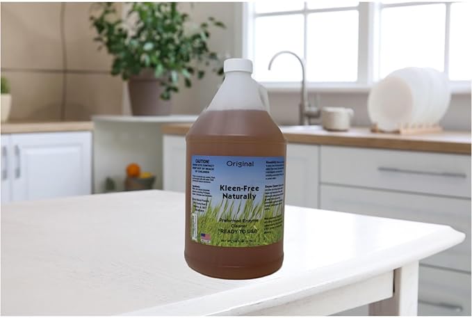 Naturally Preformed Enzyme Cleaner, Enzyme Solution, Multi-Purpose Cleaner, Laundry Additive and More - Ready to Use - Orginal Scent - 128oz (1 Gallon)
