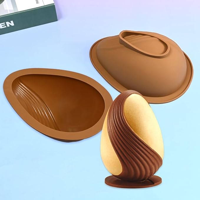 mostsom Silicone Molds for Baking Non-Stick Candy, Chocolate, Cookie, Oreo, Mini Soap, Pudding, Jello, Muffin, Dog Treats Ideal for Cupcakes, Ice Cubes, and Jelly Mold (D_ Easter Egg)