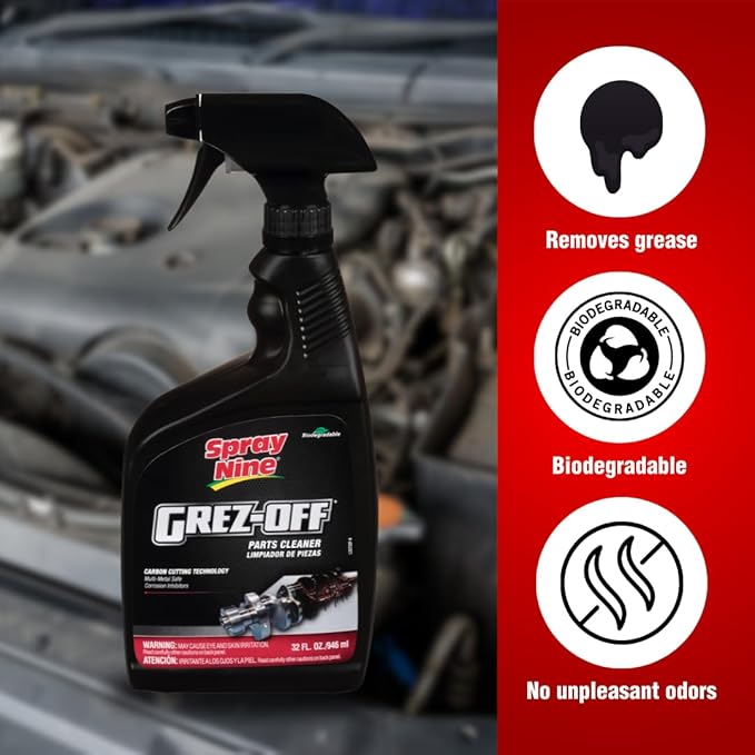 Spray Nine 22732 Grez-Off Heavy Duty Degreaser, 32 oz., Pack of 1