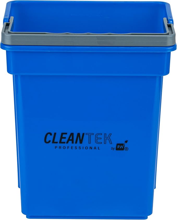 Restaurantware-Clean Tek Professional 4 Quart Cleaning Bucket, 1 Utility Pail with Handle - Heavy-Duty, Portable, Blue Plastic Washing Pail, Perfect for Household, Outdoor, Car Wash and More