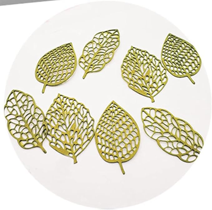 3D Hollow Leaf Fondant Lace Mold Multi Leaves Flower Candy Mold Chocolate Sugar Craft Cake Decoration Cupcake Top (J Leaf_15.6 * 3.12 * 0.12inch)