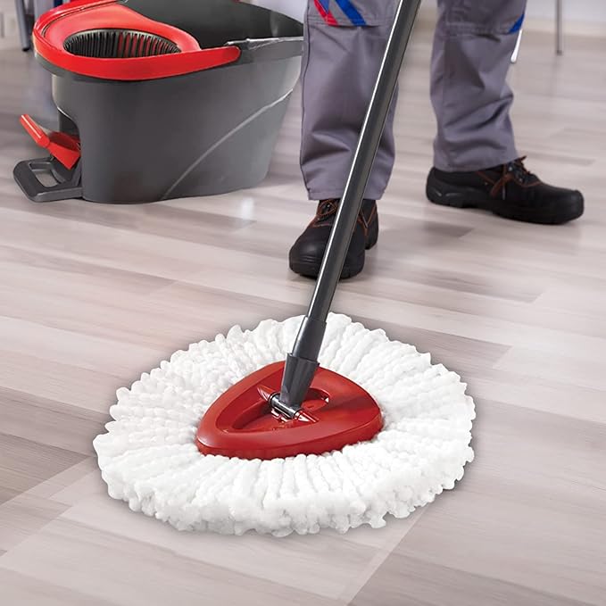 8 Pack Mop Head Replacement Compatible with O Cedar Mop Replace Head EasyWring 1-Tank, Microfiber Spin Mops Refills, Easy Cleaning