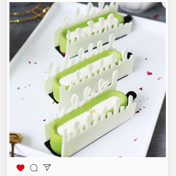 Finger Chocolate Silicone Mold 6-Cavity Bar Mold for Chocolate, Candy, Bread, 11.6 x 6.8 x 1.3 inches