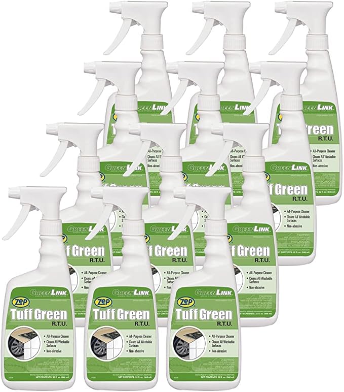 Zep Tuff Green RTU All-Purpose Cleaner - 5 Gallon (Each) 65039 - Quickly Cuts Through Grease, Dirt, Grime and Heavy Soil to Allow Them to be Easily Wipe Away