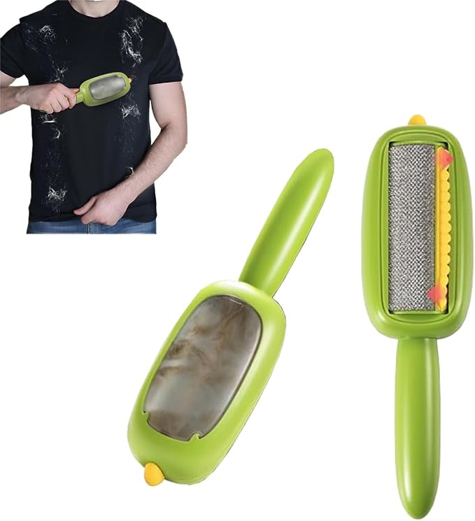 Lint and pet Hair Remover,Pet Hair Removal Glove,Clothe Hair Remover Roller,Reusable Lint Roller for Clothes,Pet Hair Remover for Clothes, Lint Brushes for Clothes(Green)