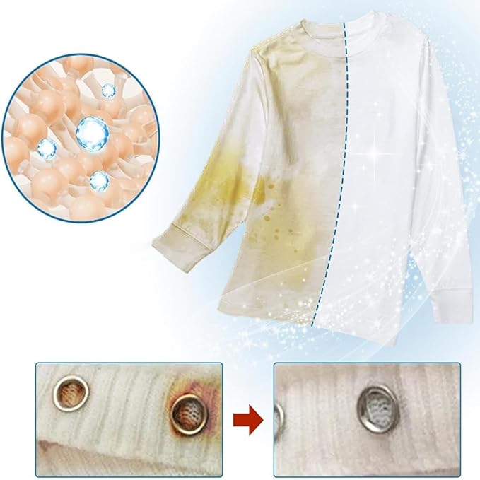 Wondolla Stain Remover, Laundry Stain Remover Emulsifier, Dry Clean-on-the-Go Spray No Water