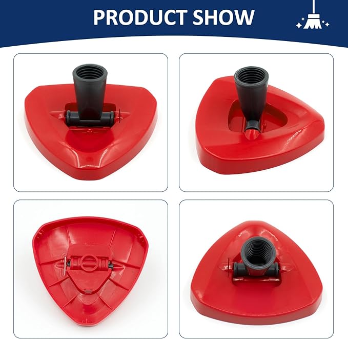 Spin Mop Replacement Head Base Compatible with Ocedar RinseClean 2 Tank System Only Spin Mop Heads Base Replacement for O Cedar Mop Replace Head, Rotating Mop Base for EasyWring RinseClean Spin Mop