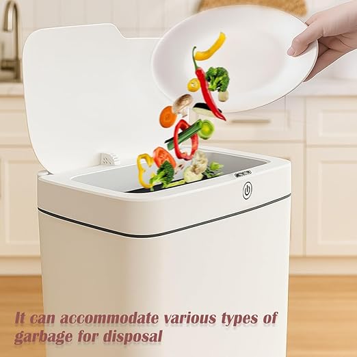 Two Pink Smart Sensor Trash cans with a Capacity of 3.2 gallons, Supporting Multiple Opening Methods, Waterproof Design, Anti Odor Design, Fast Response, Suitable for Kitchens,bedrooms,Offices, etc