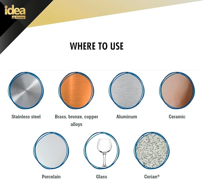 Idea Home ULTIMATE CLEANING KIT | Soft Cleanser 26 oz + Cleanser & Polish Powder 21 oz + Microfiber Cleaning Cloth + Multi-Purpose Non-Scratch Microfiber Sponge