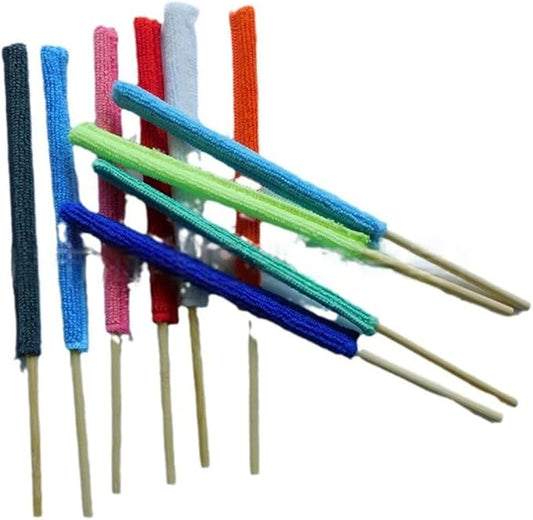 Microfiber Sticks, 12 Pcs Mini Dusters for Cleaning,Crevice Cleaning Tool, Micro Detail Duster Cloth, Suitable for Cars, Home Ventilation Ducts, Window Tracks.