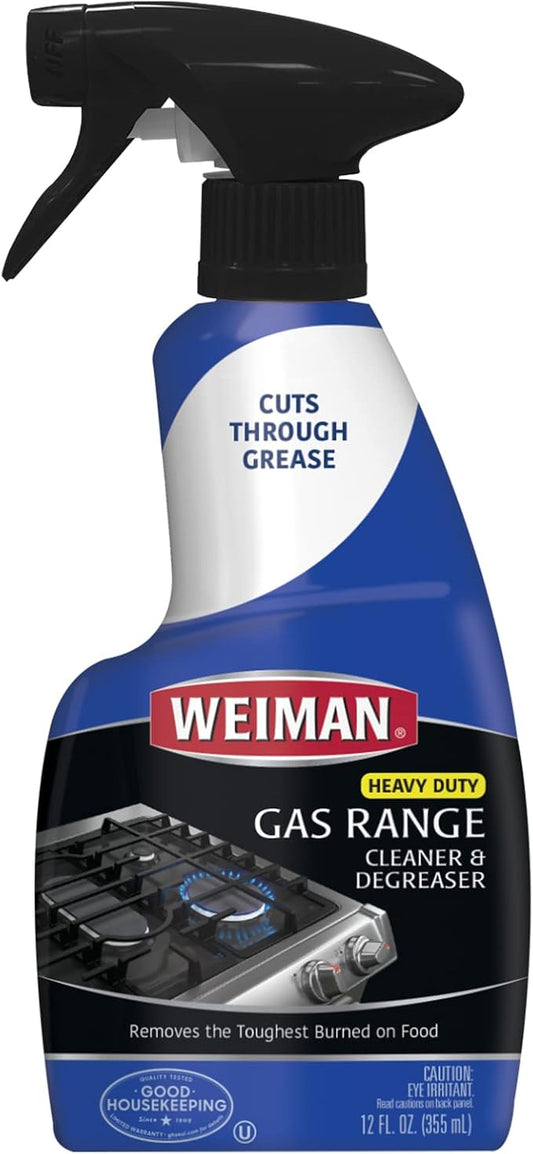 Weiman Gas Range Cleaner and Degreaser, Single, Lemon, 1 Count