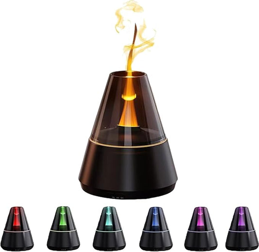 Essential Oil Diffuser, Seven-Color ultrasonic Cold Fog Aroma Machine, air Diffuser humidifier with Timer and Automatic Shut-Off, Suitable for Home, Bedroom, Office, Yoga.
