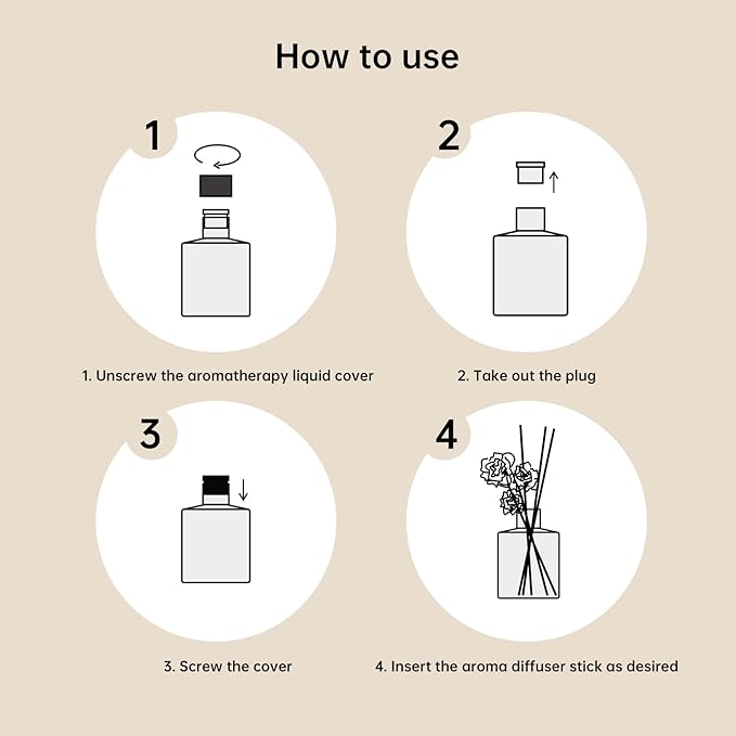 XEPTLE Luxury Scent Diffuser for Large Rooms, Hotel Collection Oil Diffuser, Citrus Oasis, 7.04 oz, Long-Lasting Scent, Hotel Air Freshener Minimalist Design - Black