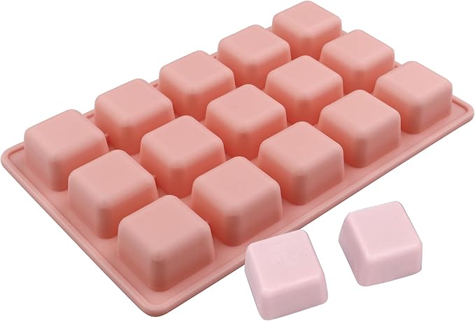 Square Chocolate Molds 3pcs Silicone Square Candy Mold 1 inch for Ice Cubes Caramel, Jello, Resin