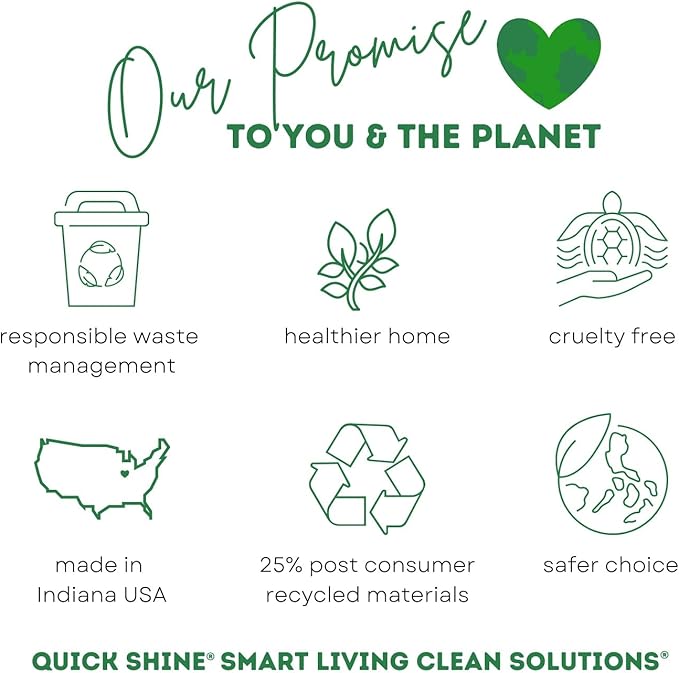 Quick Shine Multi Surface Floor Cleaner Daily Care 24oz | Plant-Based, Ready to Use, Dirt Dissolving, Streak Free, No Rinse | Use on Hardwood, Laminate, Luxury Vinyl Plank, Tile & Stone | Safer Choice