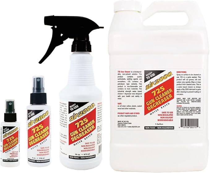 SLIP 2000 725 Concentrate Gun Cleaner Degreaser - Removes Deposits of Carbon, Grease, Grime and more. (1 gal)