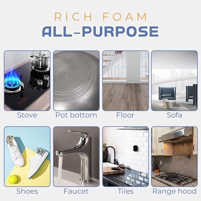 Super Strong Kitchen Cleaner Powder,Heavy Kitchen Duty Degreaser, 2024 Powerful Kitchen All-purpose Powder Cleaner Stainless Steel Cleaning,Powerful Kitchen all Purpose Powder Cleaner-7OZ (1PCS)