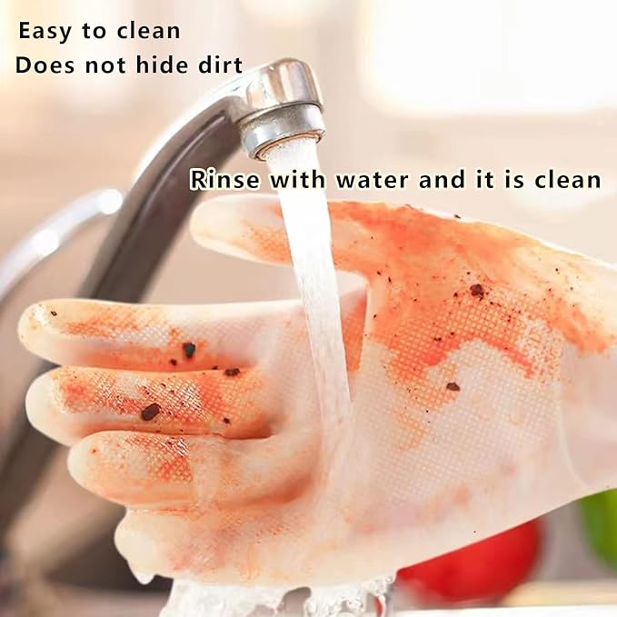 Cleaning Gloves,Dish Gloves,Gloves for Washing Dishes,Heavy-Duty, Durable, Non-Slip,Long Service Life,3 Pairs