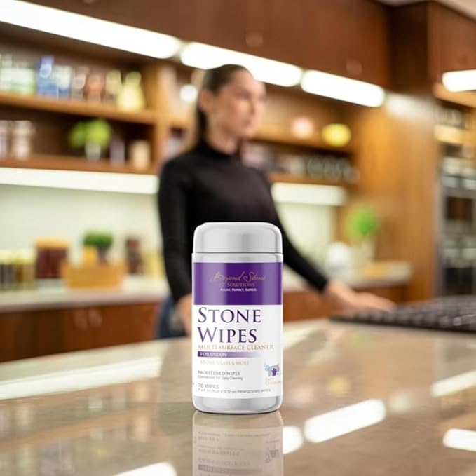 Stone Wipes – 70 Count, Streak-Free Multi-Surface Cleaner