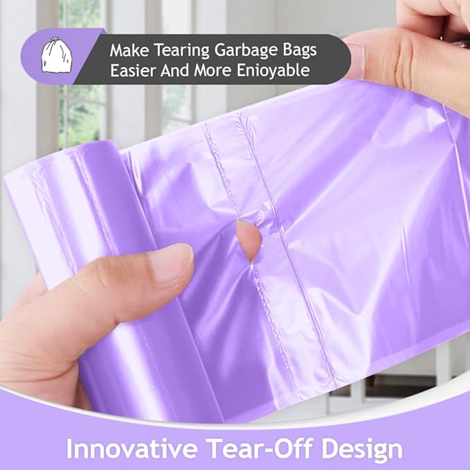 Colorful Clear Strong Tall Kitchen Trash Bags 15-16 Gallon 100 Counts,Fit 13,15,16,18 Gal,Garbage Bags by Teivio, Bin Liners, Plastic Bags for home Office Bathroom,Multicolor