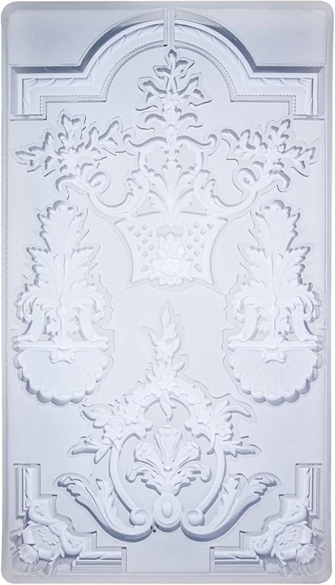 Art Mold for Polyclay Air Dry Clay Plaster, Medallion Frame