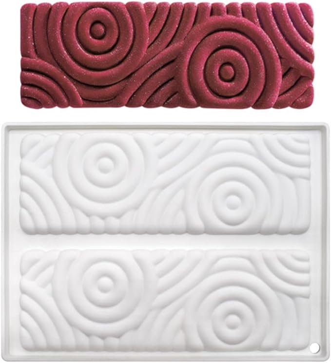 mostsom Silicone Molds Baking Mold for Mousse Cake, Silicone Mold for Chocolate, French Dessert Mold for Pastry Chocolate, Reusable Non-Stick Easy Release Baking Molds (E_ Rectangle)