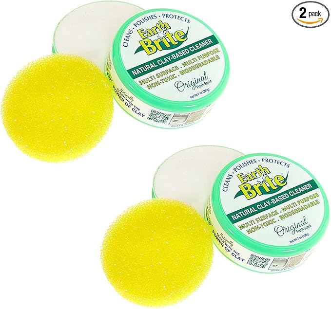 All Purpose Cleaner 2-Pack – Clay Bar Cleans Stoves, Bathrooms, and All Hard Surfaces – 100% Natural Cleaning Product