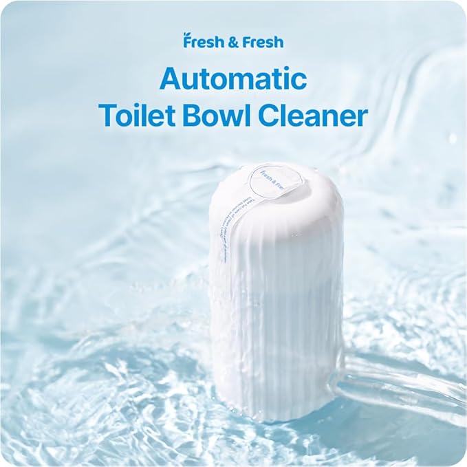 Fresh & Fresh Automatic Toilet Bowl Cleaners - 4 Bottles(UPTO 2500 FLUSHES/Bottle), Commercial and Residential Cleaner 3-4 MONTH Lasting Toilet Bowl Cleaner Bottle