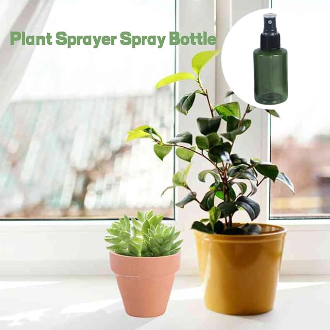 Spray Bottles Small,Plastic Spray Bottles,Squirt Bottle,3.1oz+5.4oz+6.8oz Water Spray Bottle for Plants, Pet, Hair, Essential Oils, Cleaning Solutions(3 Pack)