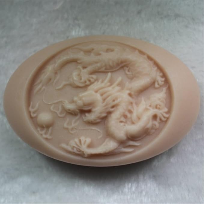 Grainrain Soap Mold Silicone Craft Dragon Soap Making Mould Candle Resin DIY Handmade Mold (15022)