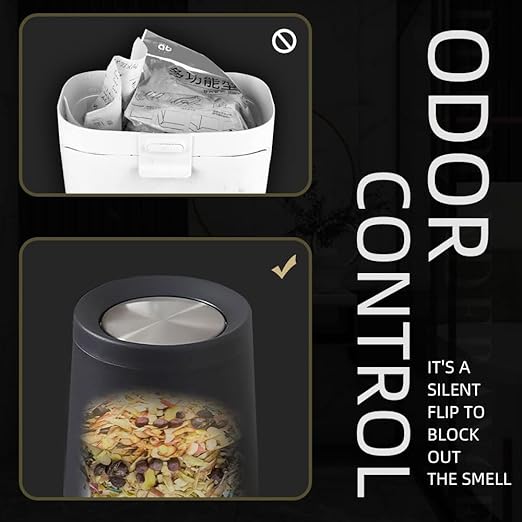 8L/2.1GALbrass Garbage can with Swing lid，Brushed Nickel Gold Trash can,Matte Gold Trash can for Bathroom,Powder Room,Bedroom,Laundry Room (Black -32-8l)