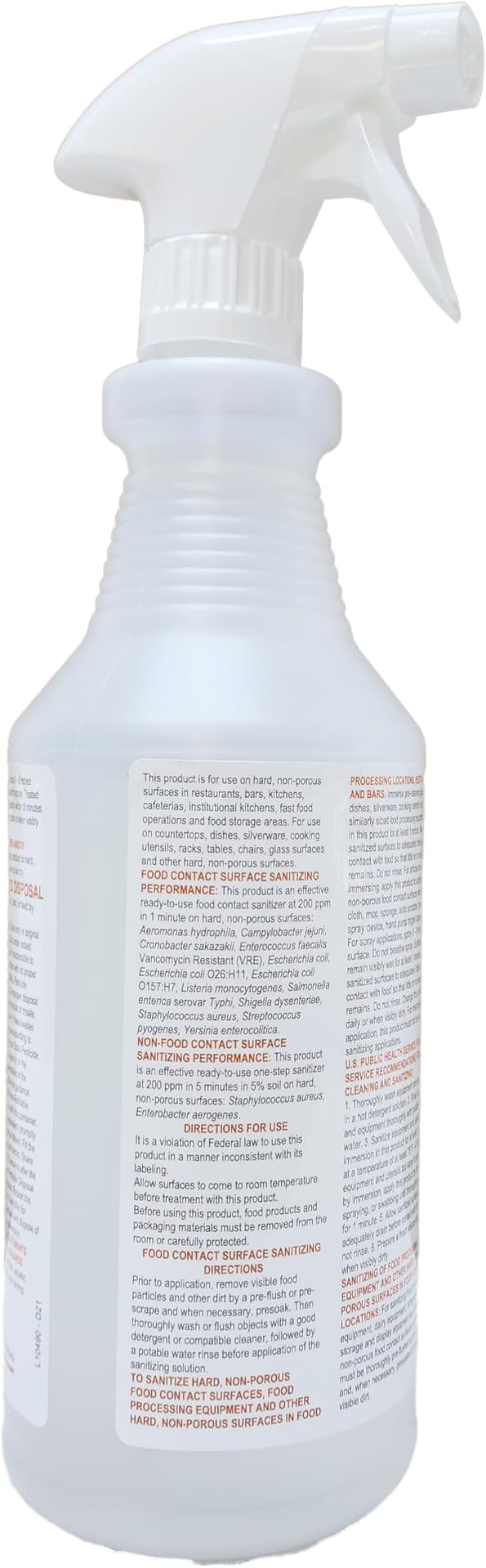 Bussit Clean Food Surface Sanitizer & Cleaner, Kills 99.9% of Kitchen Bacteria, Quart (6 Pack)