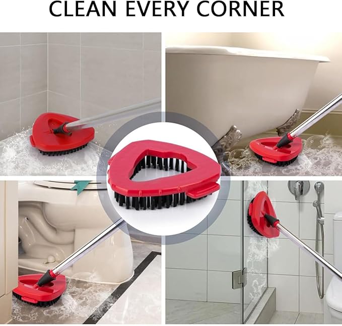 8-Pack Reusable Mop Head Replacement for O Cedar Easywring 1-Tank System, Microfiber Spin Mop Refills Compatible with Vileda 2-in-1 Turbo Triangle